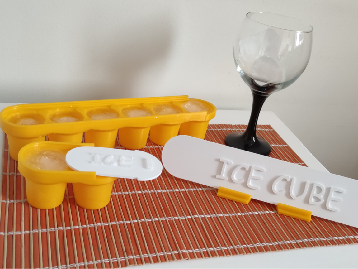 TPU: Ice cube tray / cubitera Extra Grande