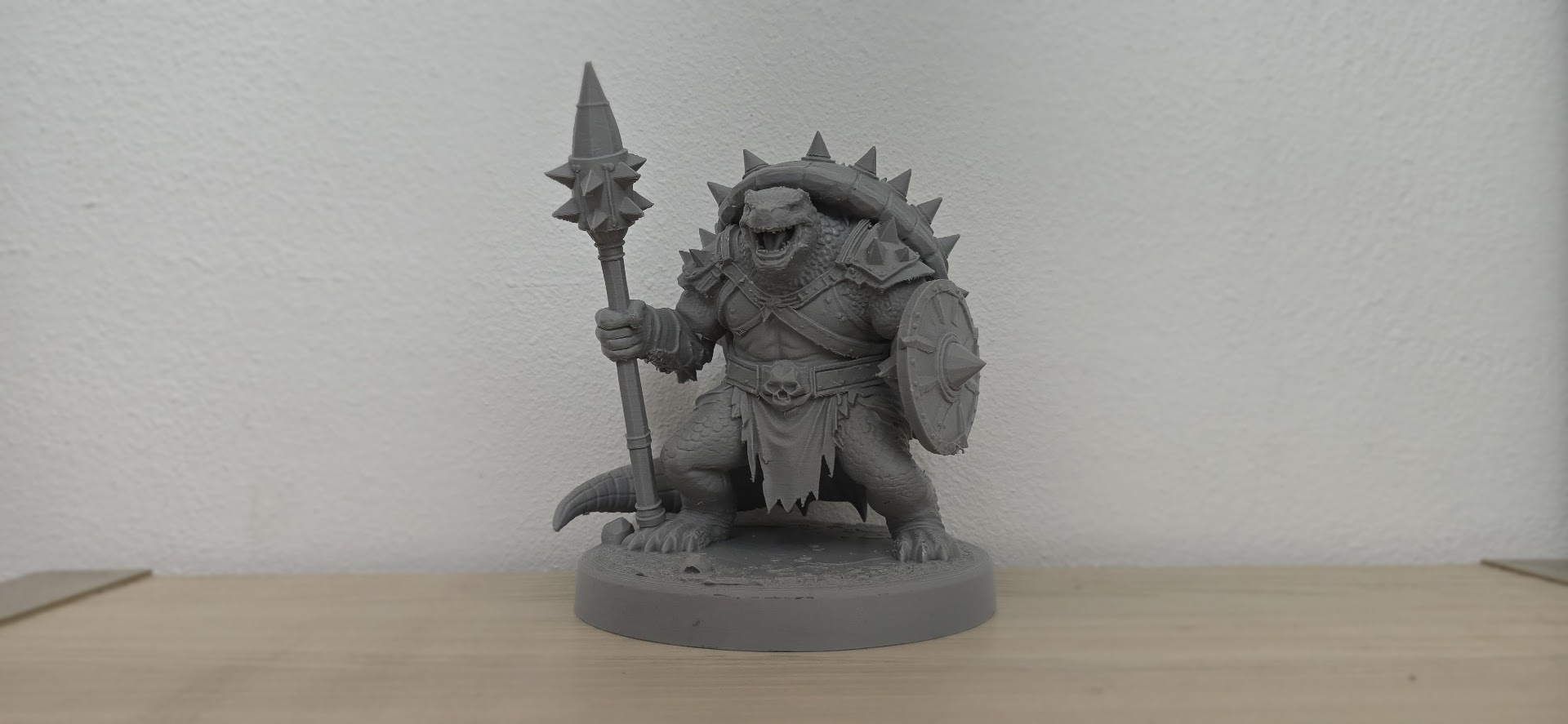 Tortoise Warrior with Spiked Mace and Shield