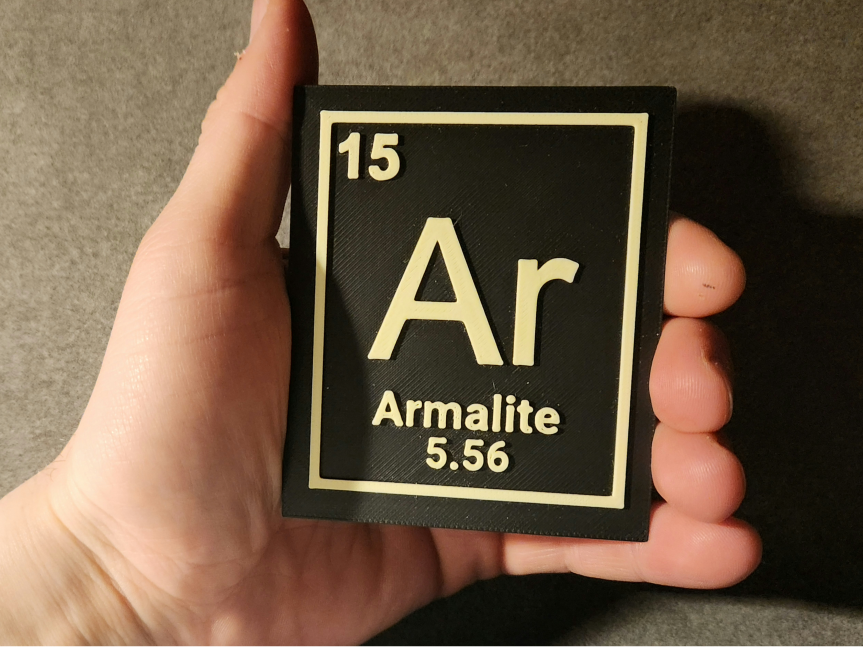 AR-15 funny “Periodic Table” Velcro Patch