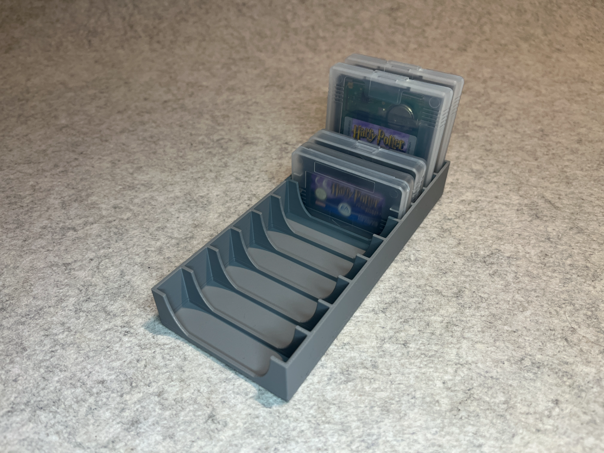 Gameboy games stand holder for cartridge in case