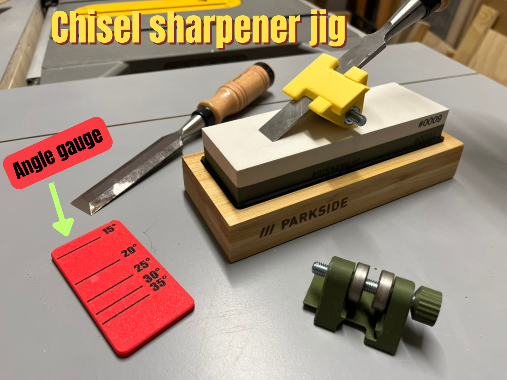 Chisel sharpener jig