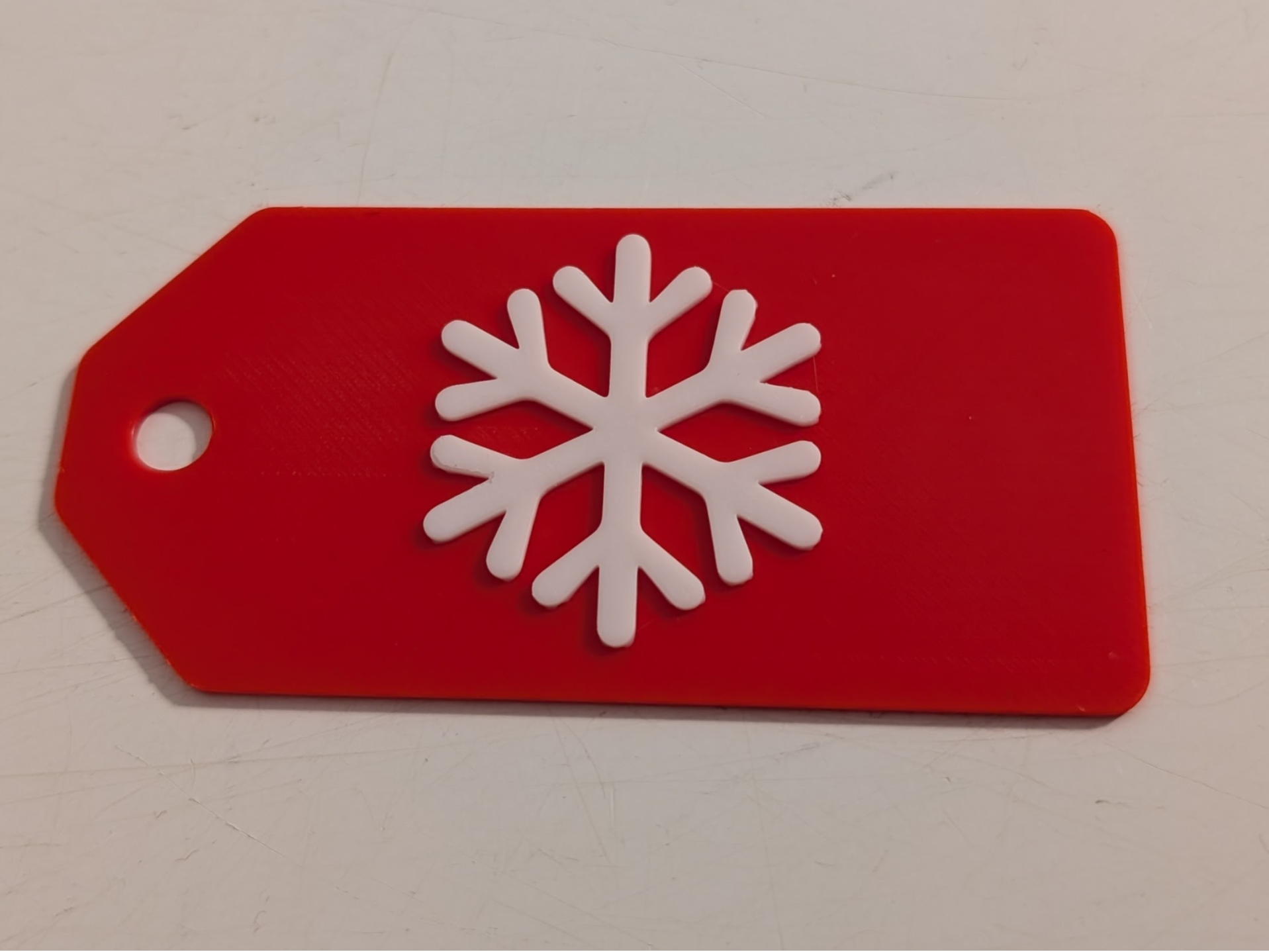 Customizable Snowflake Gift Tag