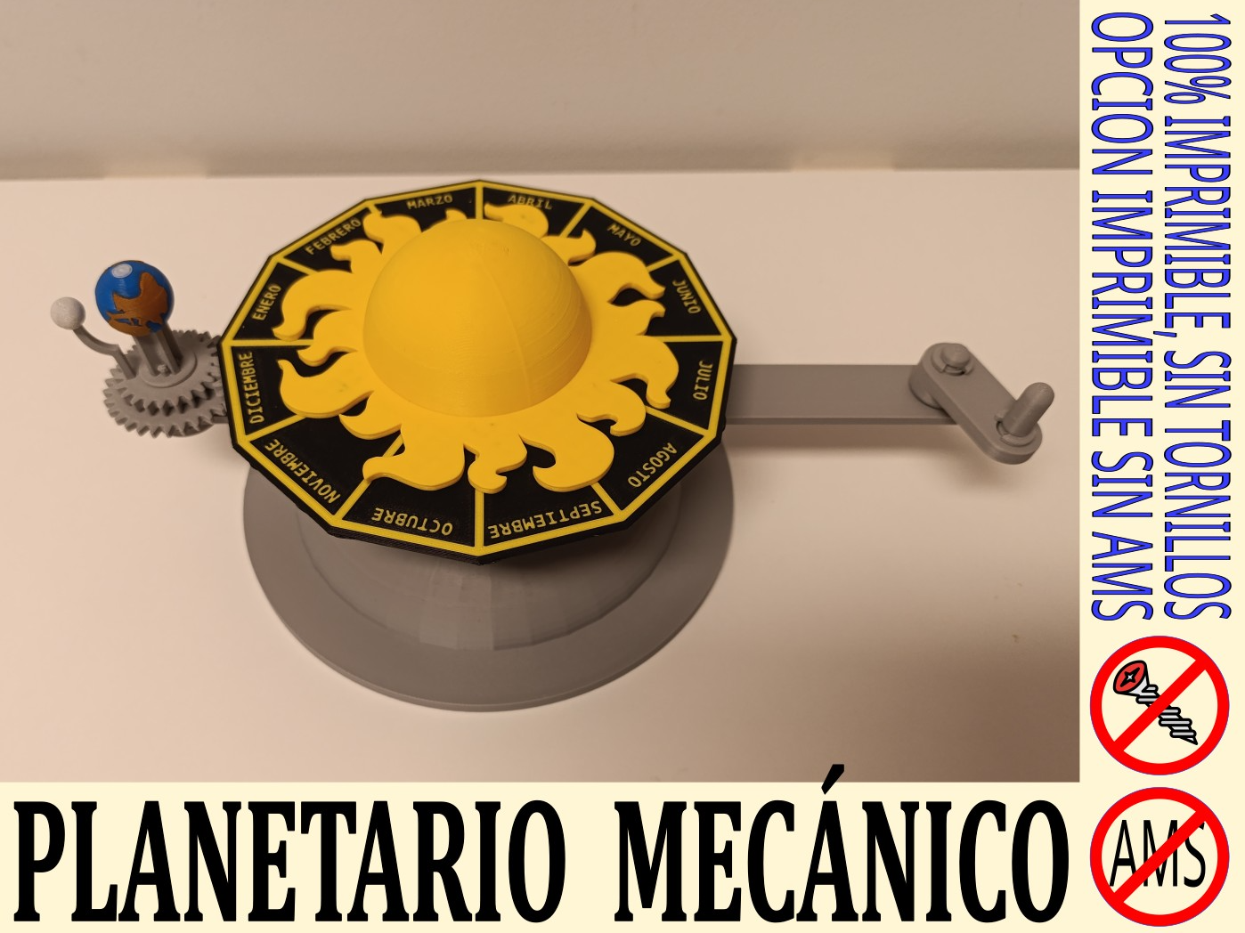 PLANETARIO MECÁNICO - TRASLACION Y ROTACION.