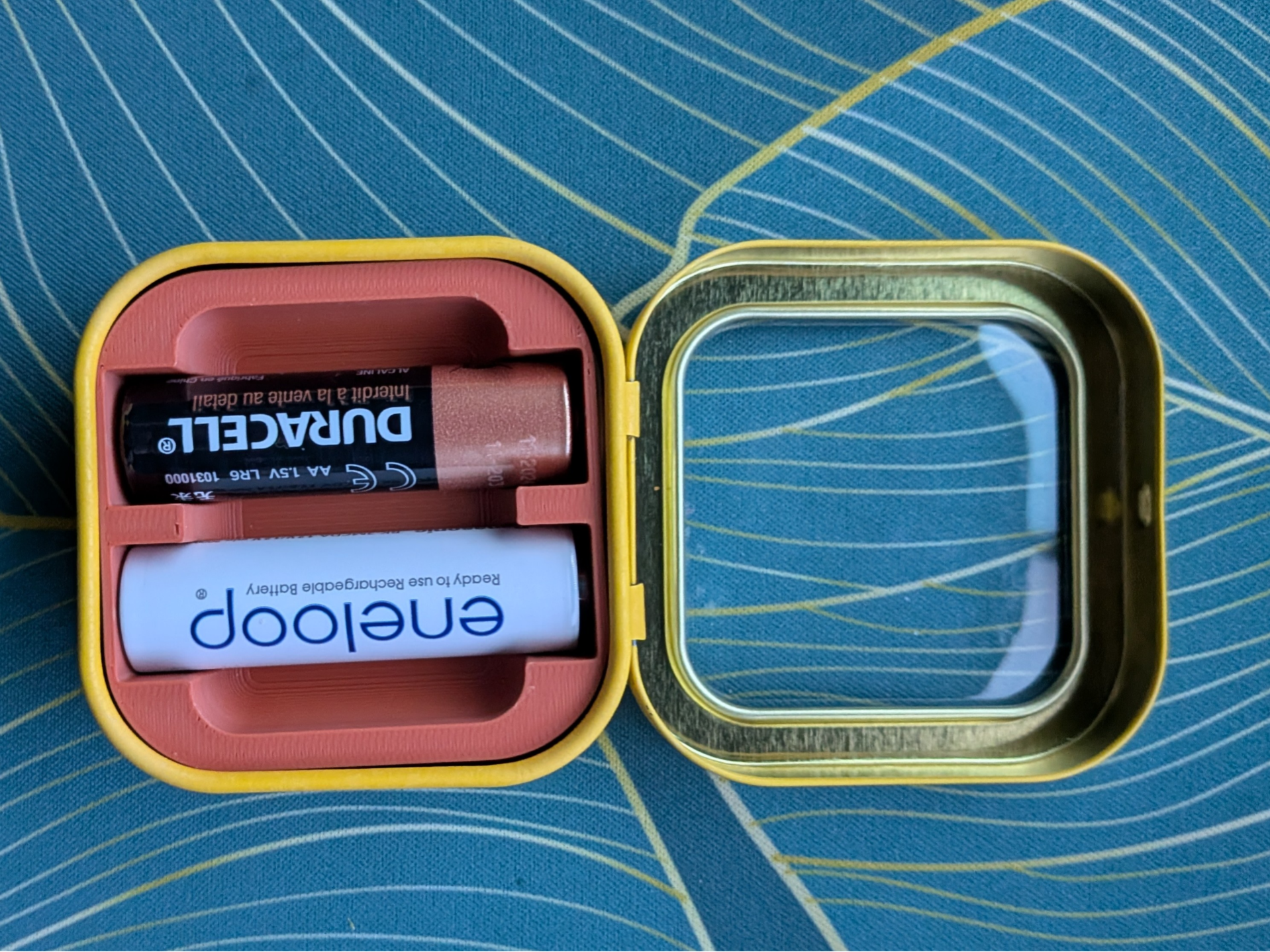 Trader Joe's Mint Tin Insert (AA Batteries)