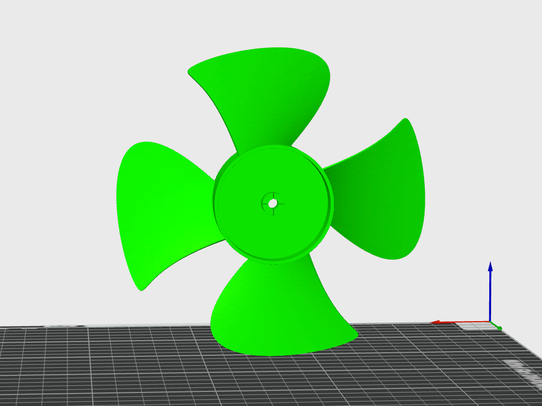183 mm fan blade