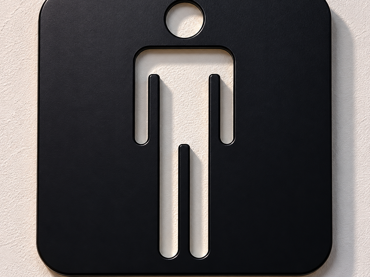 Placa de Identificação Banheiro Masculino - v1
