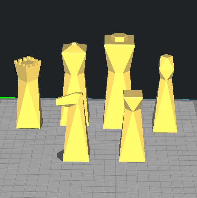 Angular Chess Set