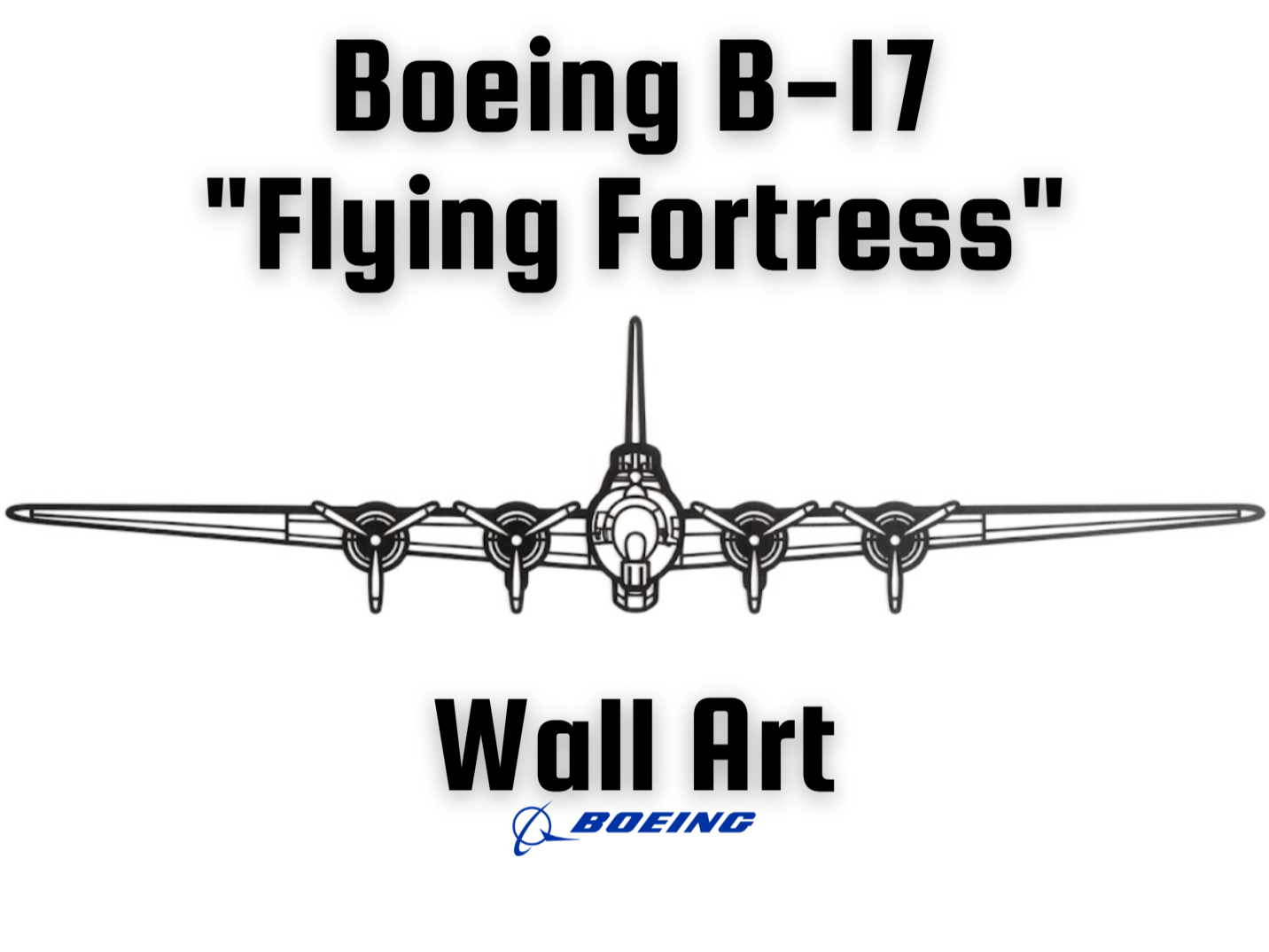 Boeing B-17 "Flying Fortress" Front Wall Art