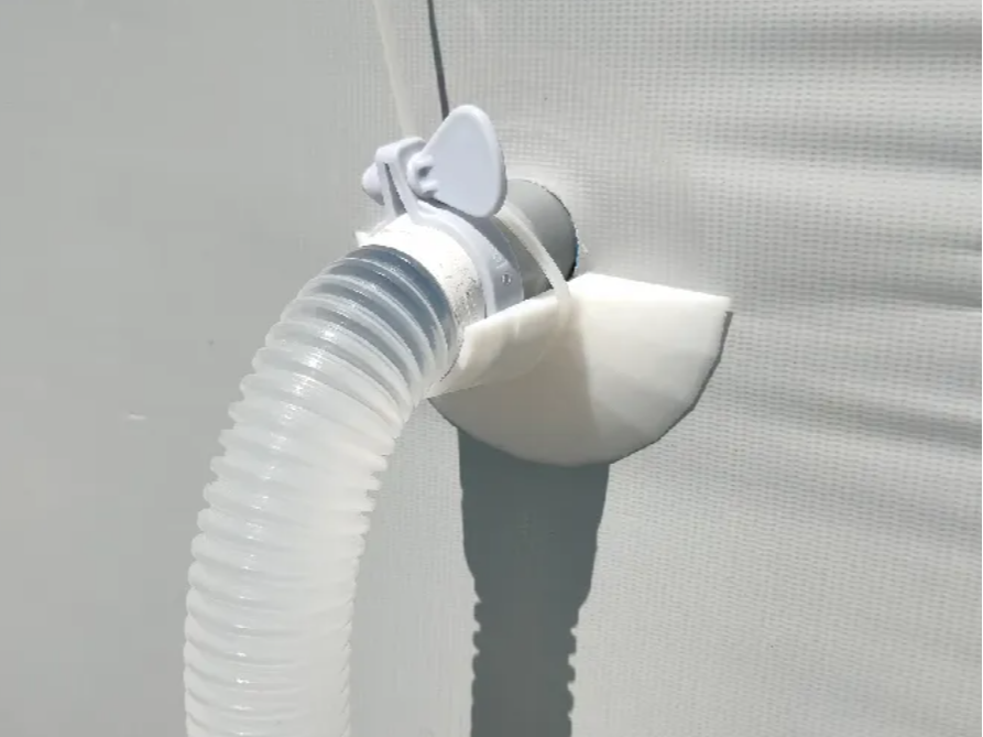 Swimming pool tube holder