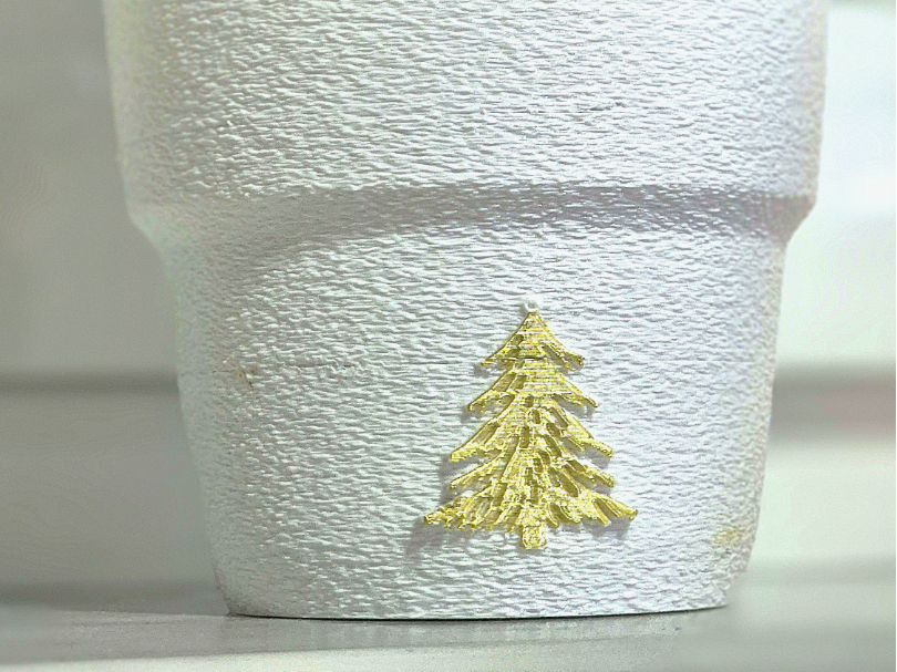 Christmas flower pot