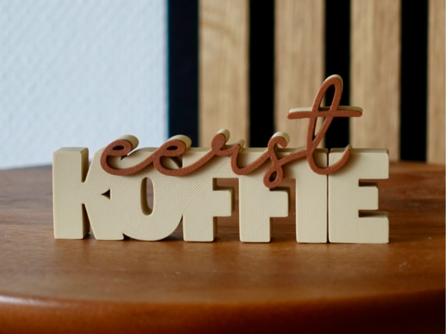 Woordbeeld Eerst koffie
