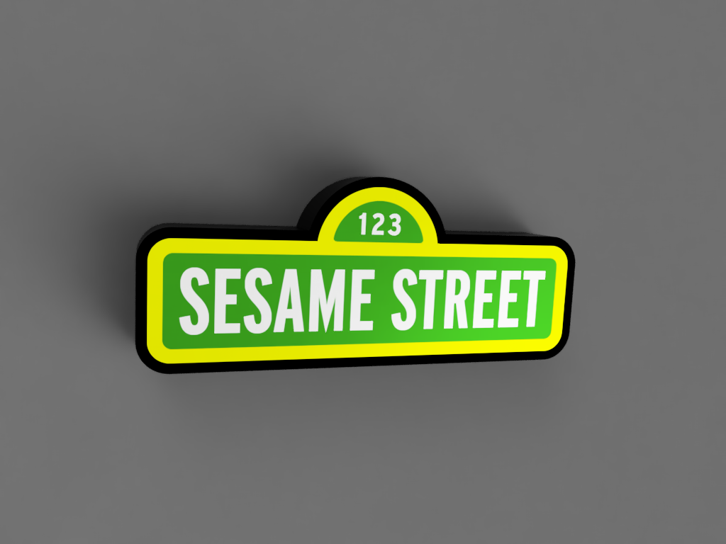 Sesame Street Sign Lightbox