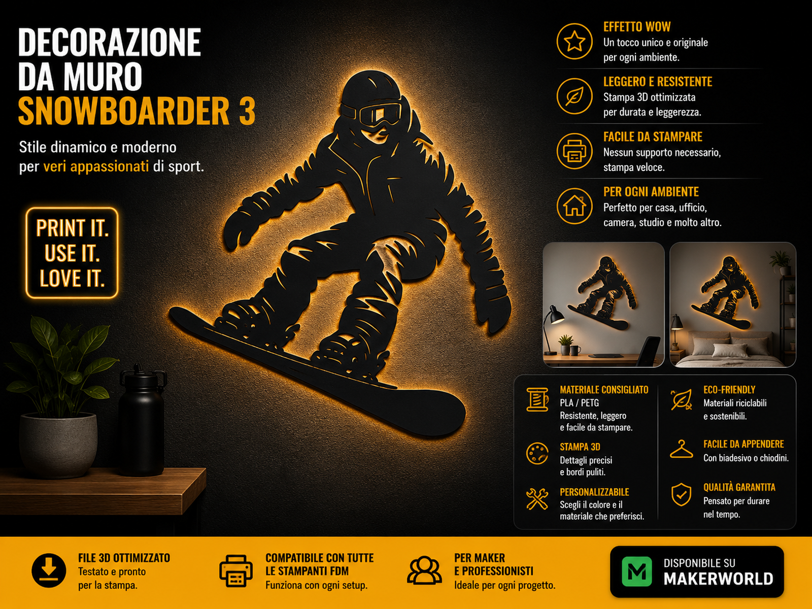 DECORAZIONE SNOWBOARDER