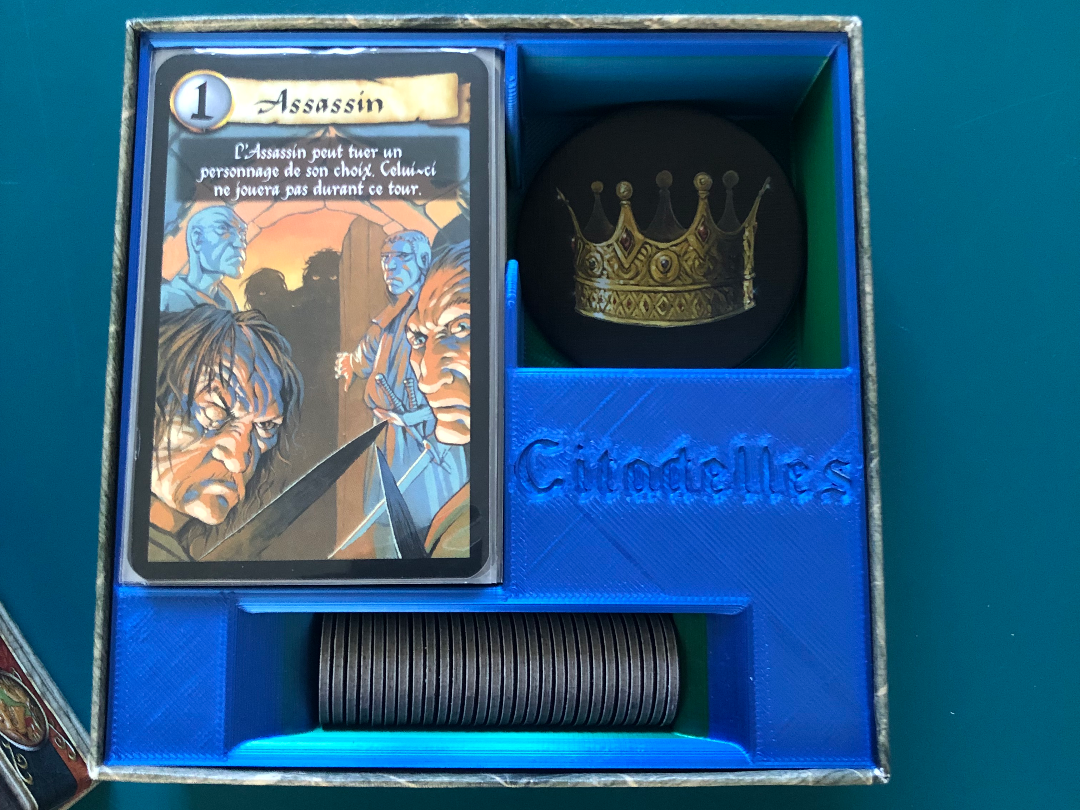 Boite de rangement pour jeu Citadelles