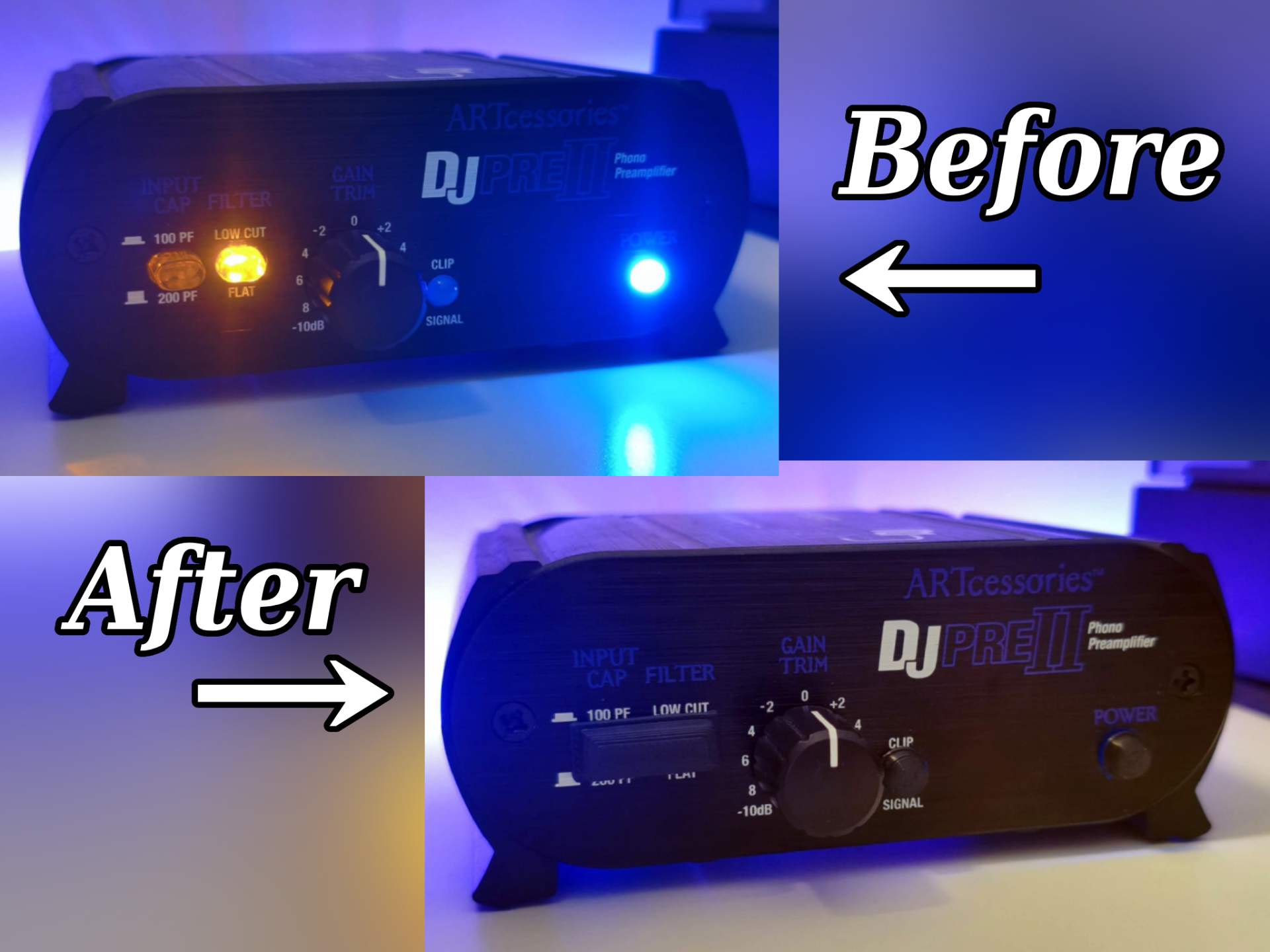 ART DJ Pre II lights blocker