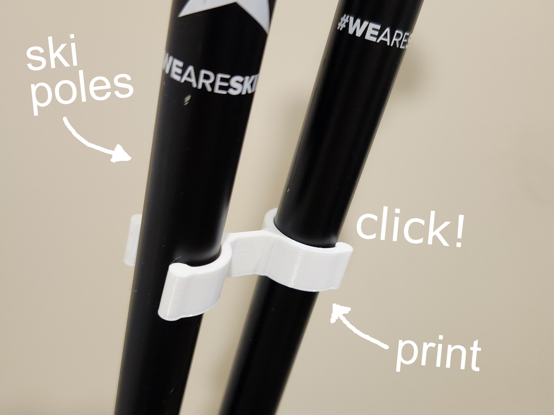 Ski Poles Holder (3.65g)