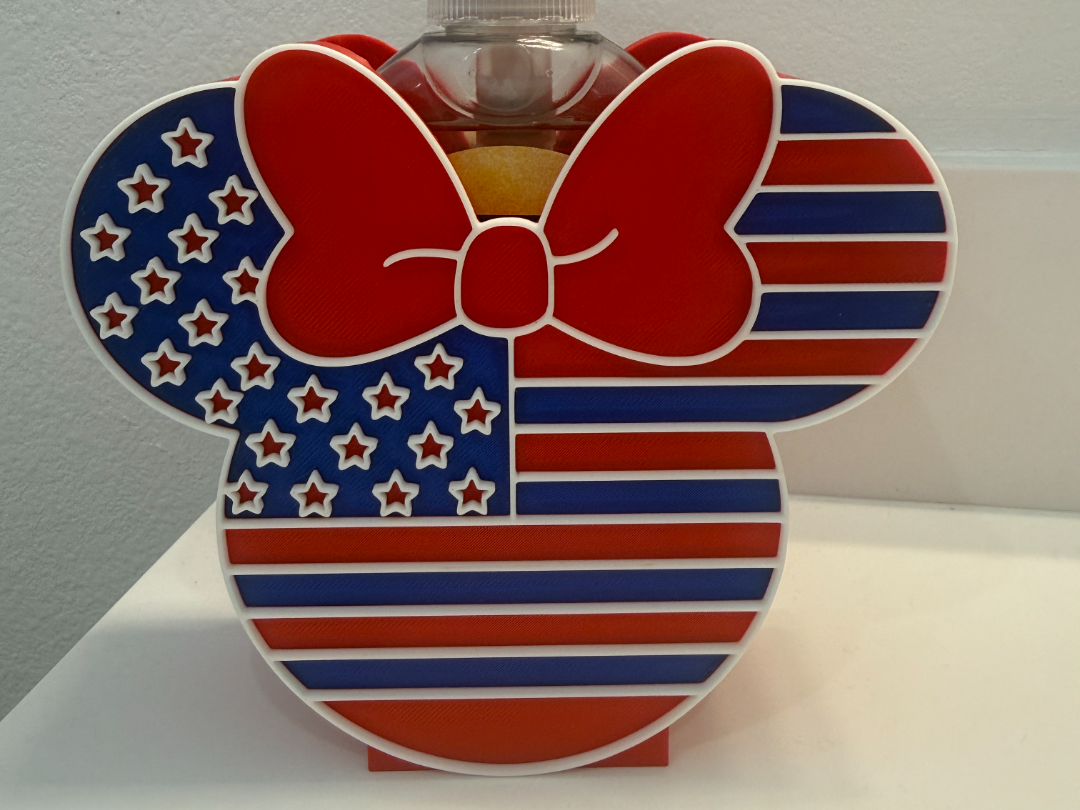 Minnie Patriotic Combo Soap Holder