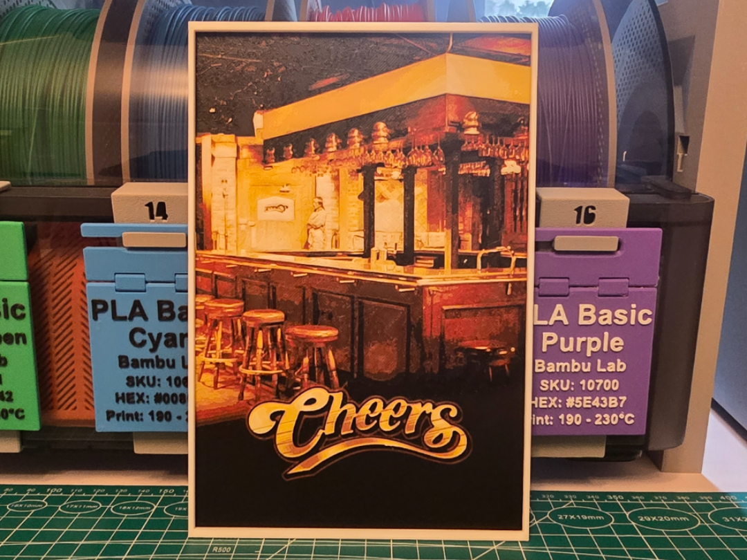 Cheers Poster - Hueforge Art