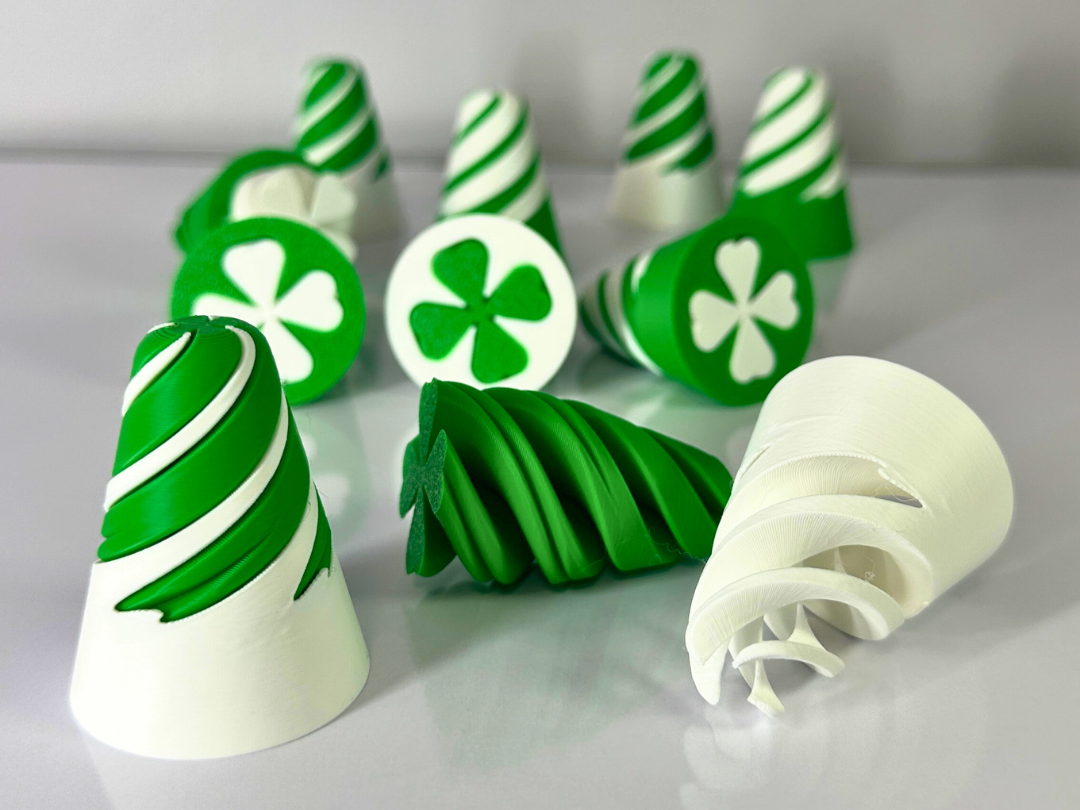 Clover Passthrough Fidget | Print in Place NO AMS