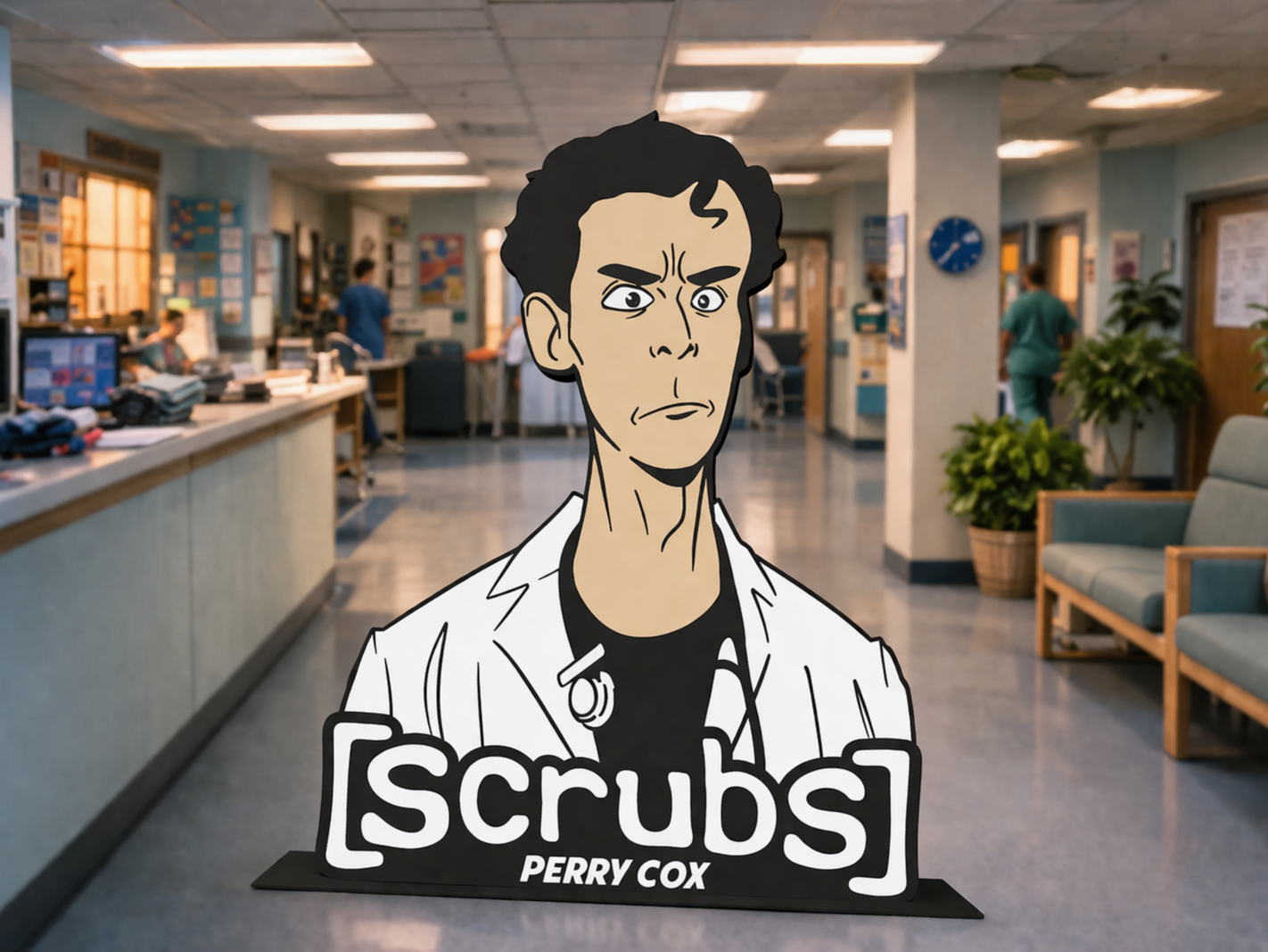 Scrubs "Perry Cox" Table Stand