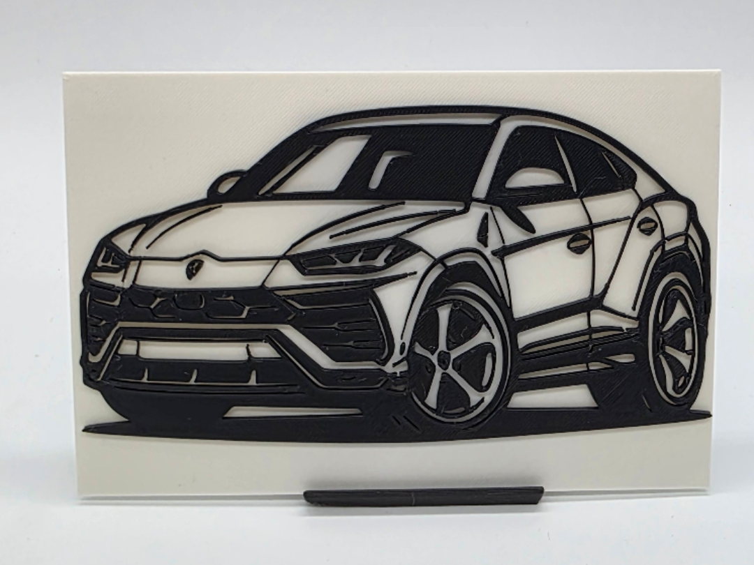 2D Wall Art Lamborghini Urus TinyCar
