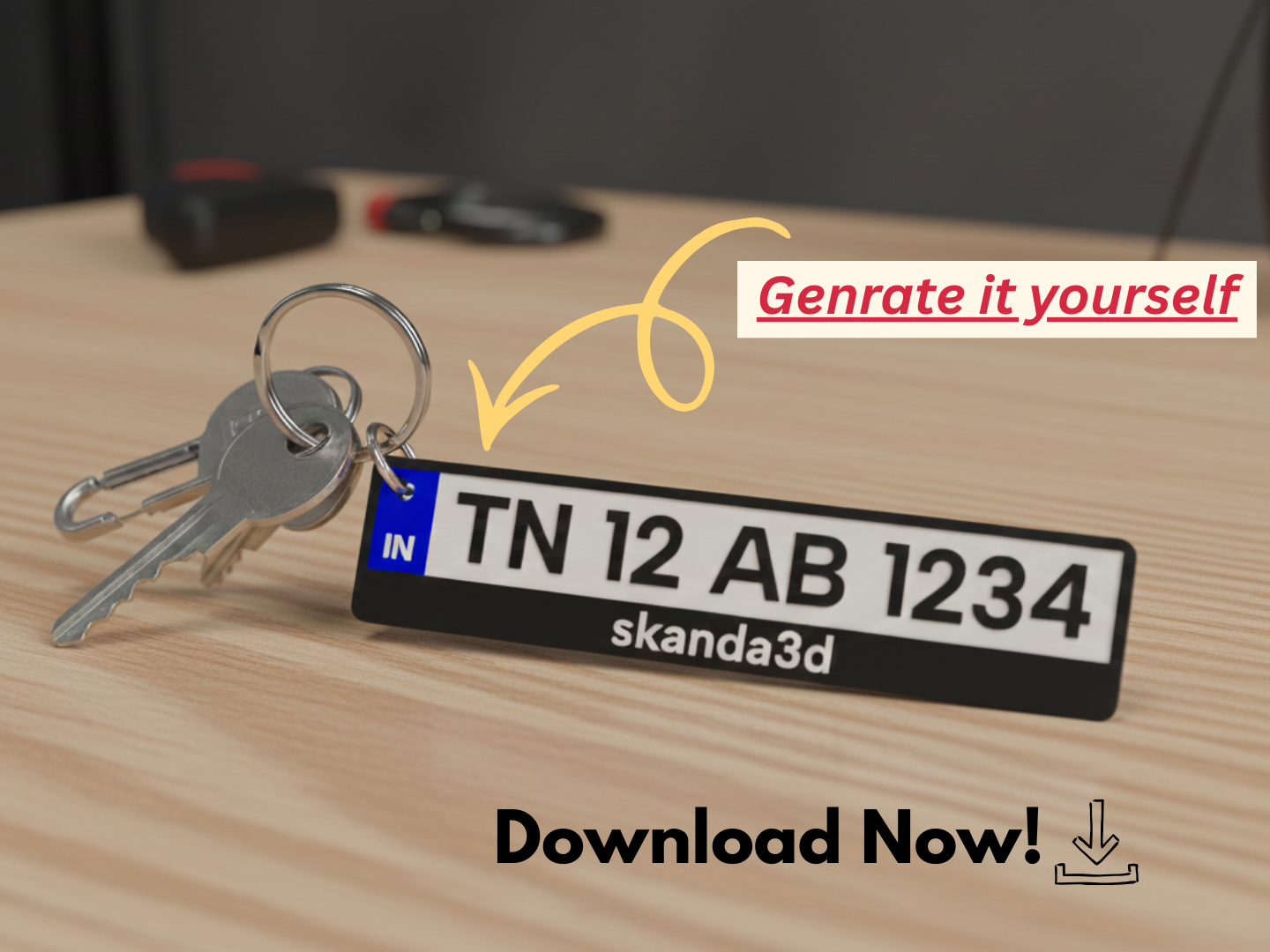Indian Number Plate Design Generator