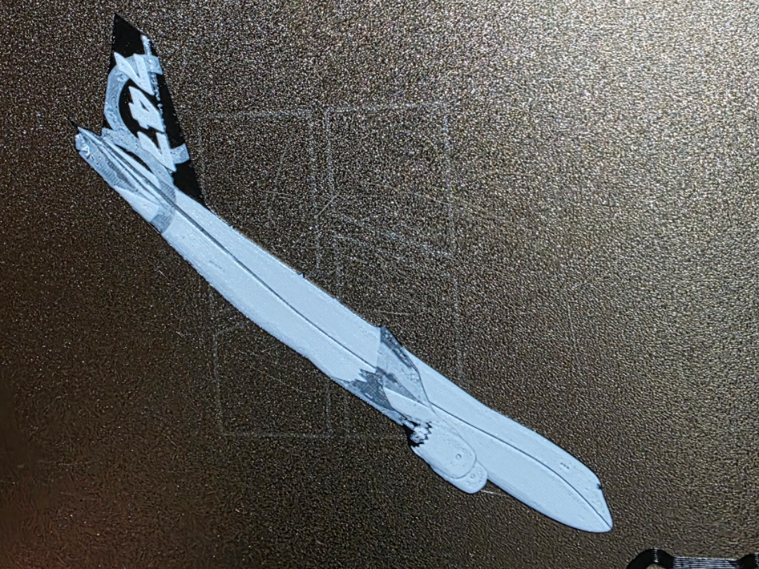 Boeing 747-400 Hueforge Bookmark 2 color No AMS