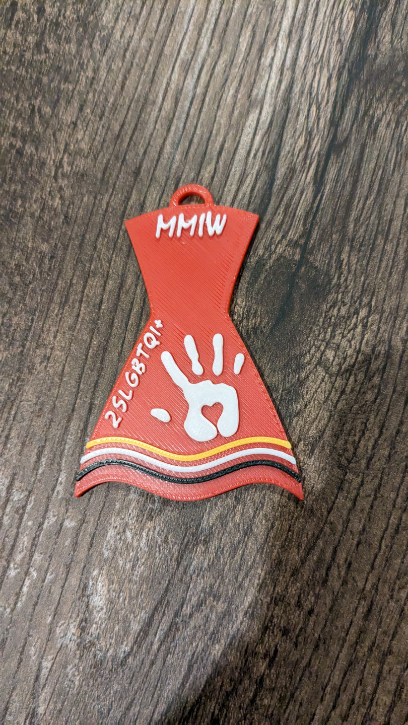 Red Dress Day Keychain - MMIW2SLGBTQI+