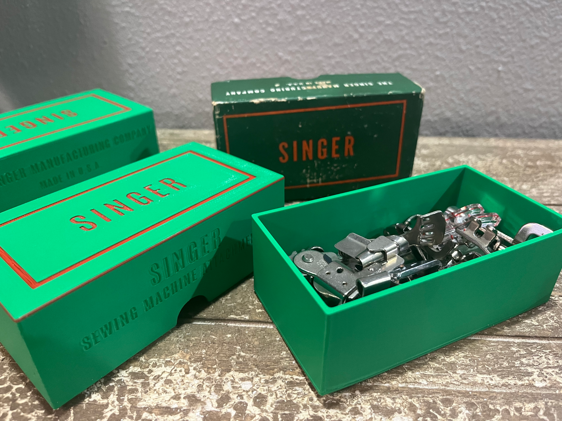 Singer Sewing Machine Attachment Box