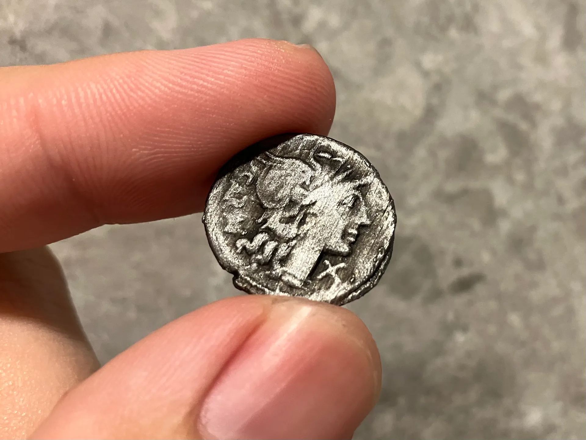 Silver Denarius Coin , Roman Republic