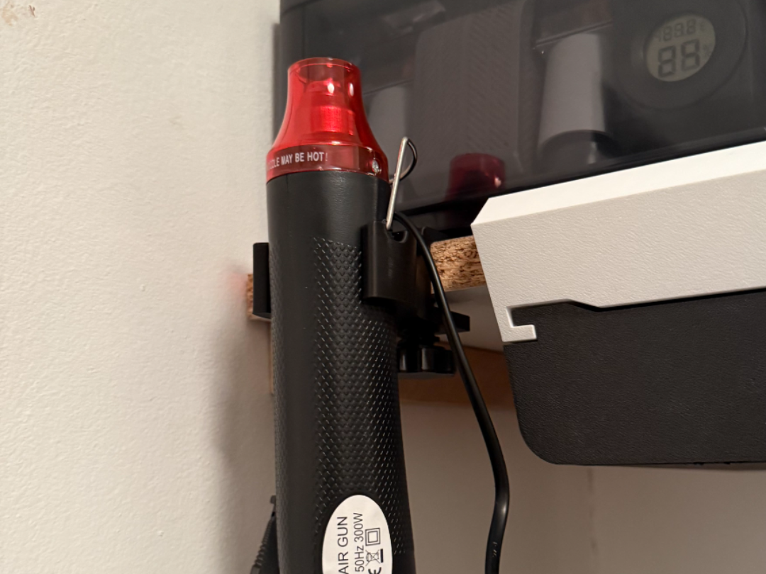 hot air gun holder with screw