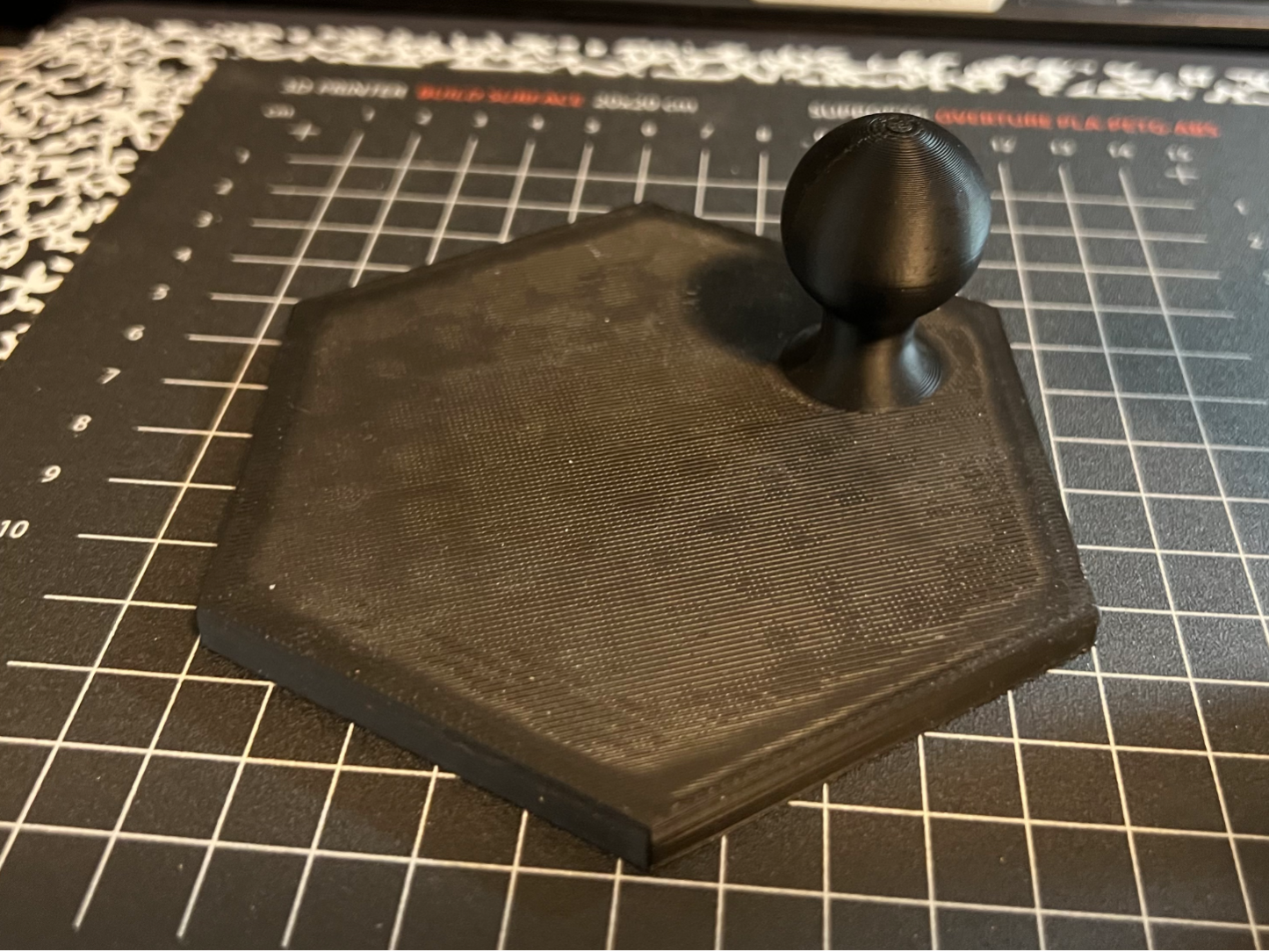 Flat Base Plate with 1-Inch (25mm) Ball Mount
