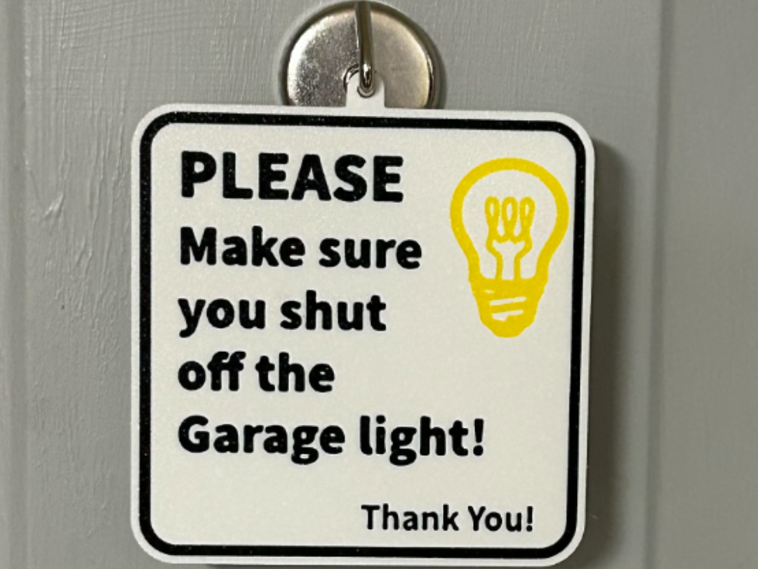 Shut off the garage light