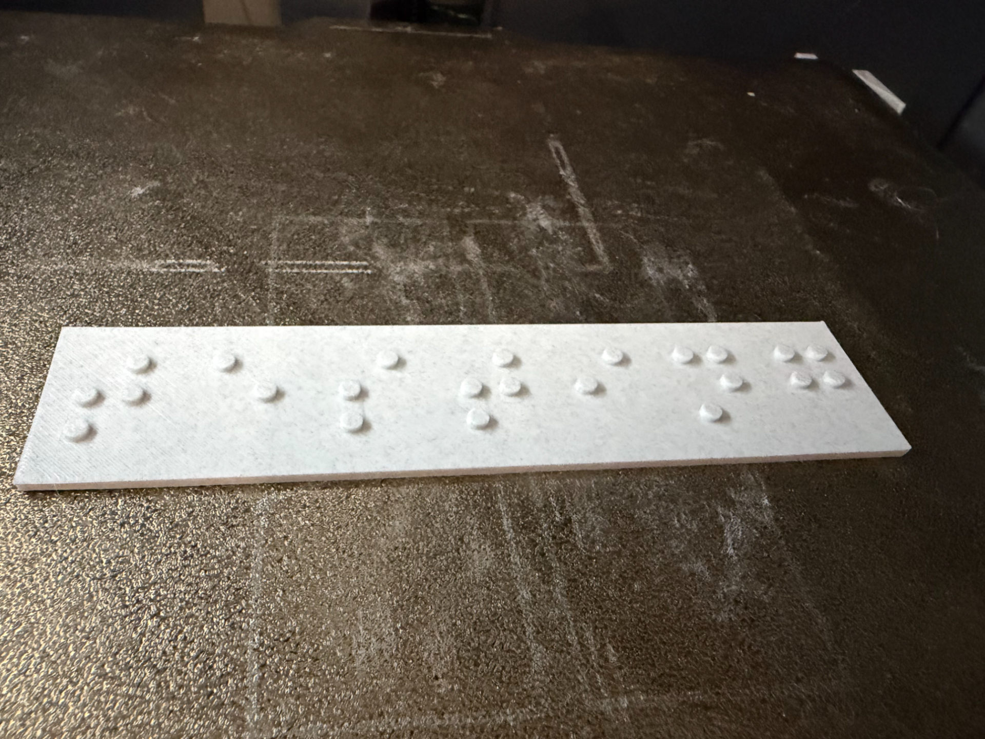Braille sign maker from custom text parametric