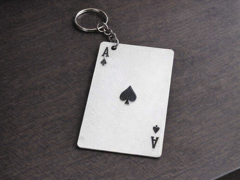 Ace of Spades Keychain