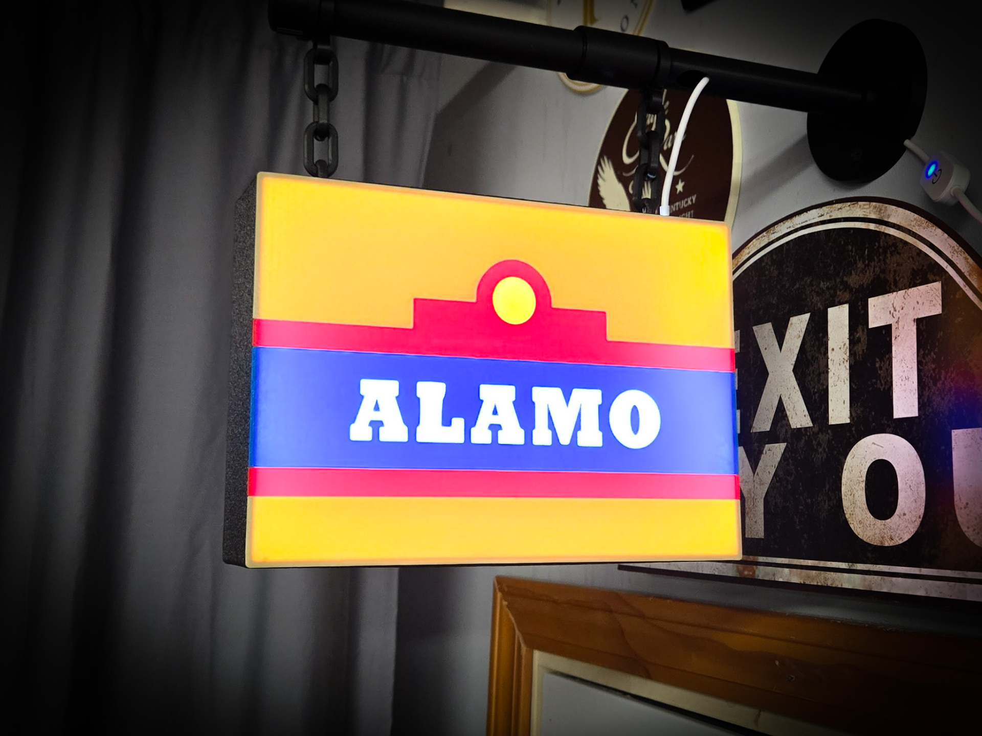 ALAMO BEER ~ 2-Sided Rectangle Lightbo