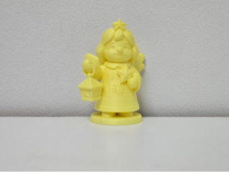 Cute Angel with Lantern and Star Christmas Figur