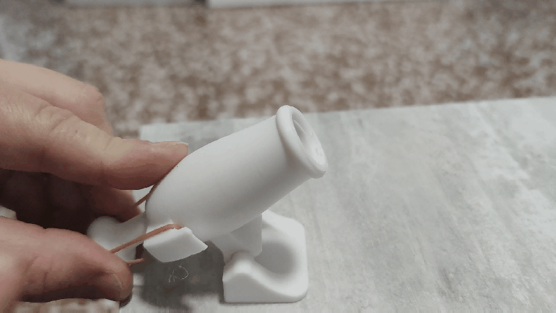 Working toy cannon
