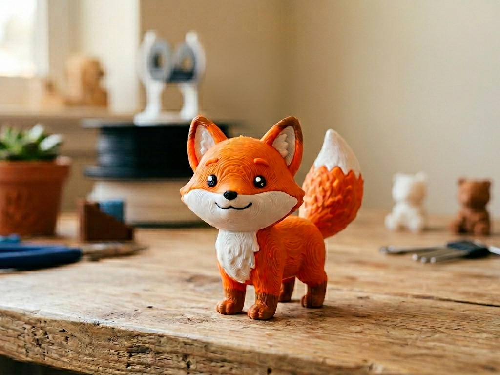3D Printed Fox for Showcase or for decoration