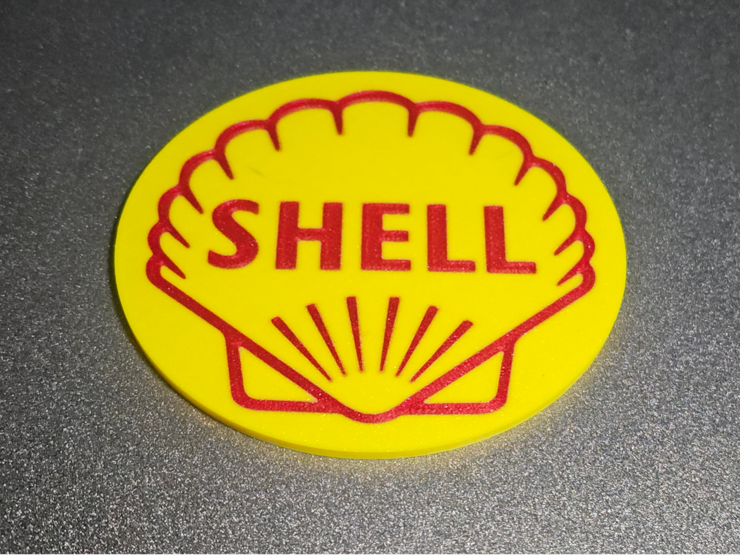 1950s shell logo coaster