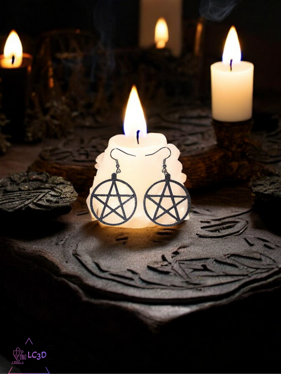 Salem star earrings