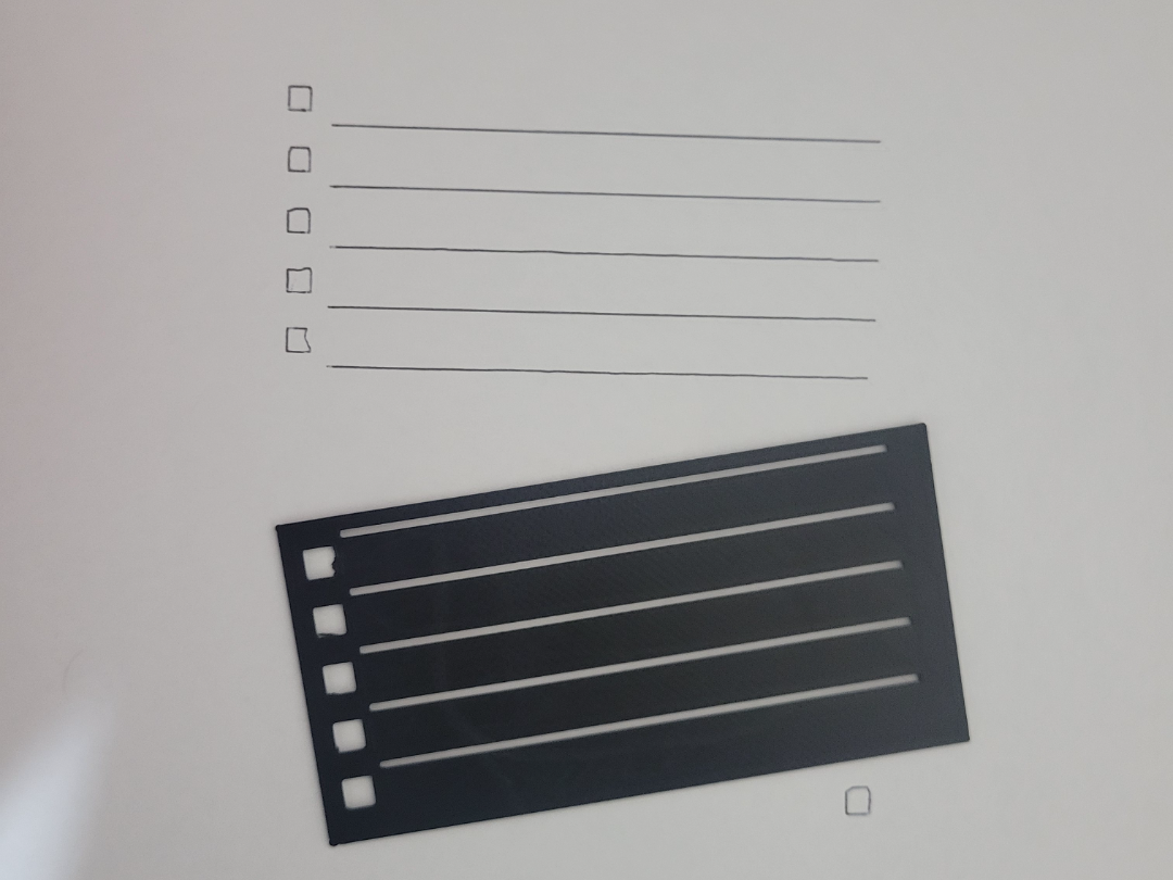 check list stencil