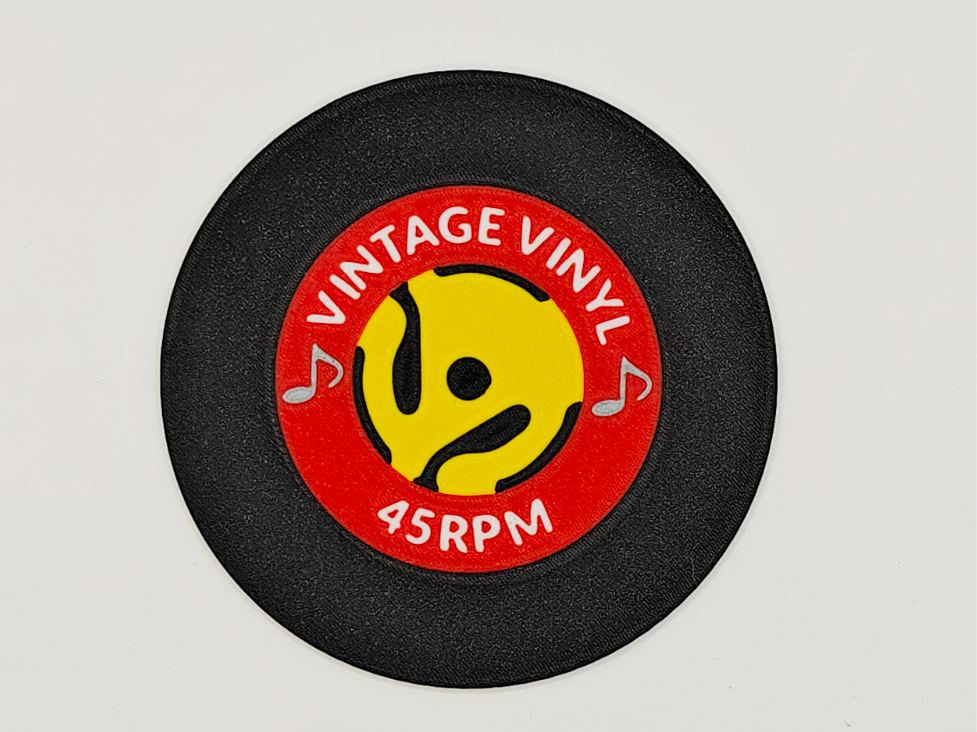 Vintage Vinyl 45RPM Record Coaster (Version 2)