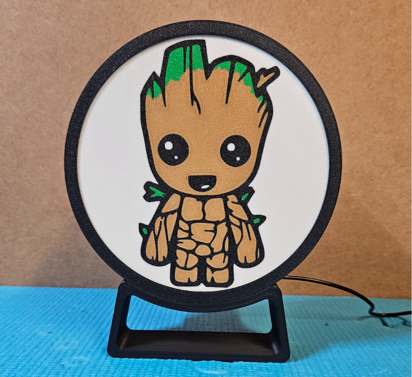 Groot Circle Light box insert