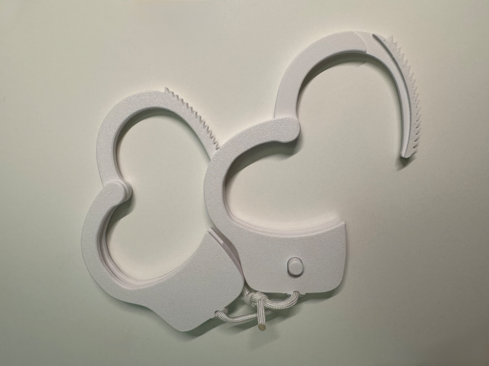 Strong handcuffs without key on the rope