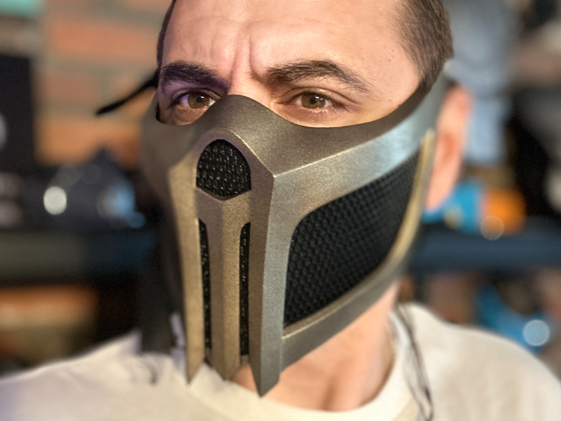 Scorpion mask from MK 11 - Visage of Blazing Ange
