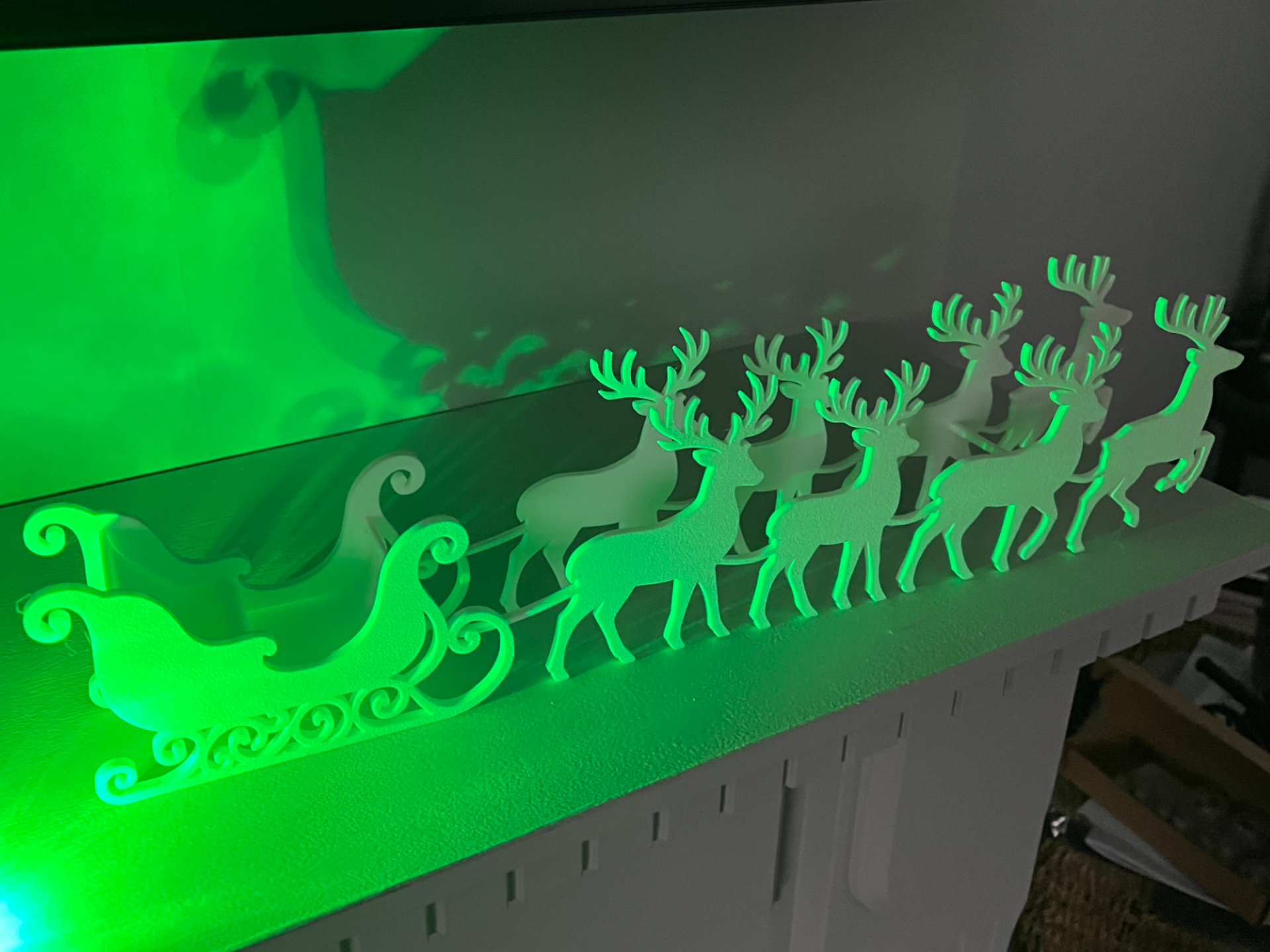 Santa Sleigh and Reindeer V2