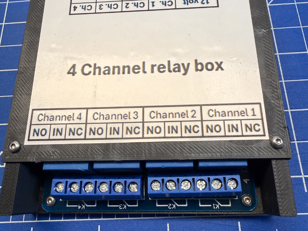 4 Channel relay enclosure v1.2