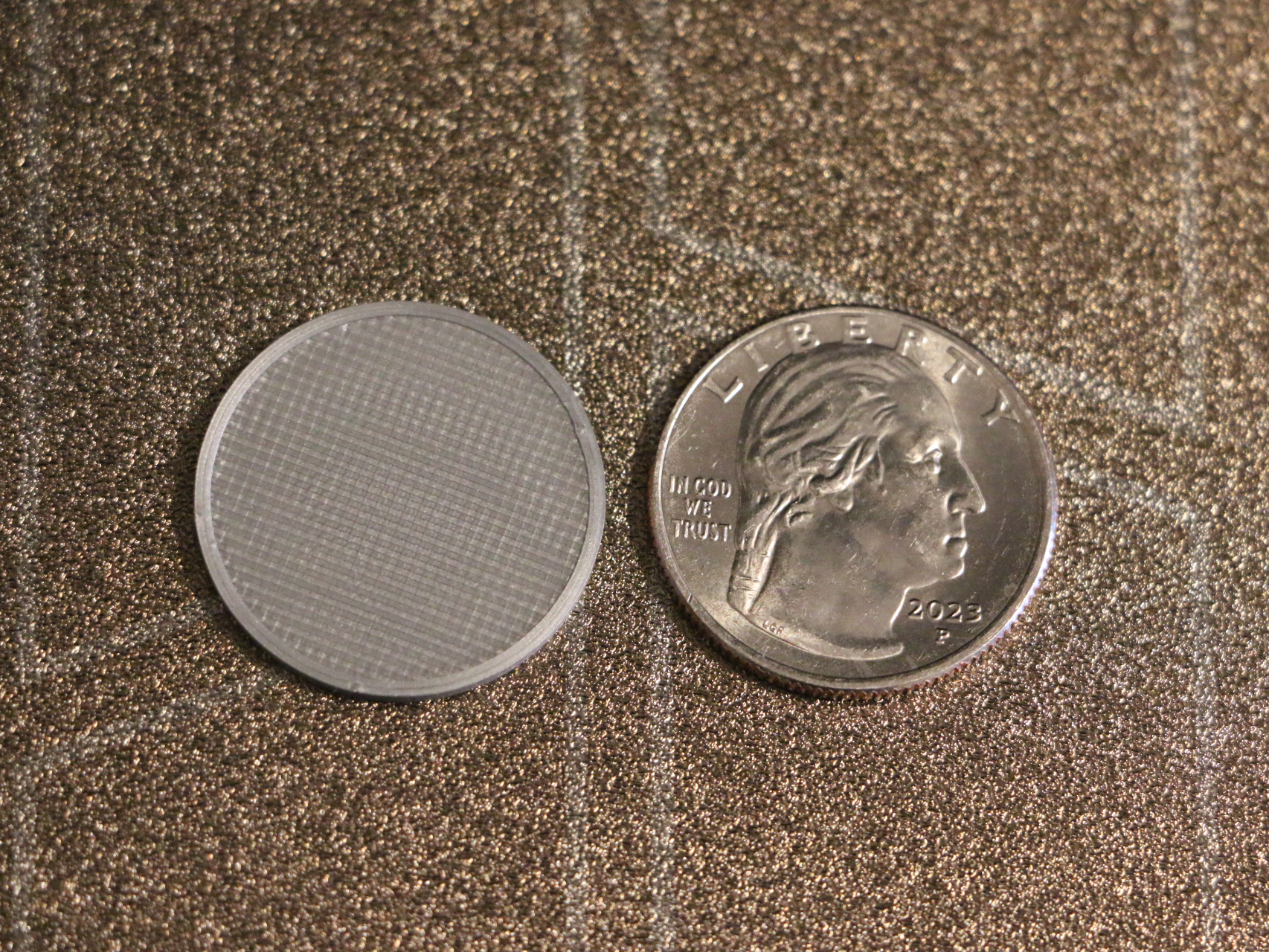 US Quarter Perfectly Sized