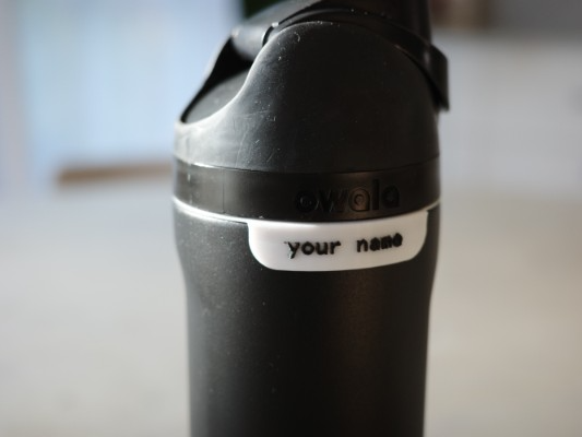 Water Bottle Name Ring - Customizable, No Glue